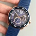 Cartier New Style 1:1 Calibre De Cartier  Series Wgca0010 Watch，Imported  Automatic Mechanical， Blue Case 18K Rose Gold Top Wiredrawing Case，Ceramics Bezel,Supreme Engraving  CA-017