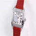 1:1  Santos  Series，Model W20126X8，2671Switzerland  Mechanical ， Square 44.2X35.6 Mm ， Fine Steel ，Chinese Red Leather Band With Original Buckle，V6 Factory,Top Workmanship CA-028