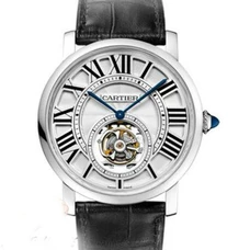  1:1 Cartier True Tourbillon Watch,Supremely Imitated Cartier Rotonde De Cartier Series W1556216 Tourbillon Watch ，Fine Steel Case ，Roman Dial ， Mechanical Men'S Watch CA-037