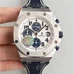  Supreme Imitated 1:1 Audemars Piguet Royal Oak Offshore Series 26170St Timekeeping Mechanical Watch Leather Band Watch White Dial Blue Word Jf Factory Perfect Quality AP-031