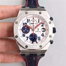 High-Imitated Ap New Style，1:1 Audemars Piguet One-Eyed Jacks，Fine Steel Case Limited Version，Small Cowhide，12 Bit Small Second，7750 Chronograph Movement，42Mm Diameter .Jf Factory Perfect Product AP-035