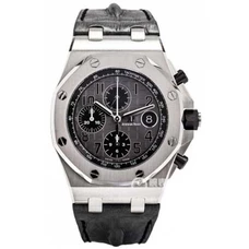 Jf 1:1 Audemars Piguetmen'S Watch Royal Oak Offshore Series 26470St Watch ，Original Engraved 3126 Mechanical Movement，The Most Popular Grandmother Grey Dial，Genuine Leather Band ，High-Imitated Ap Imitated Watch,Supreme Workmanship AP-050