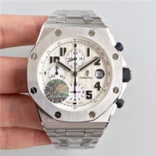  1:1 Audemars Piguet Ap Royal Oak Offshore Series 25721St Timekeeping Mechanical Watch Steel Band  Watch  White Word Jf Factory Quality AP-061