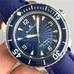 1:1 Blancpain Watch，Blancpain Noob Factory Fifty Fathoms 5015D-1140-52B Blue Men'S Watch Mechanical Watch Lid-Shape Sapphire Glass Supreme Luminous Water Resistent Blue Canvas Band N Factory Supreme Product  BLC-002