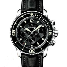 Supreme Engraving Blancpain Fifty Fathoms  Mechanical Watch,45Mm Fifty Fathoms  5085F-1130-52 Multifunction Complex Mechanical Movement，Supreme Luminous Water Resistent Watch，Nylon Band .N Factory Perfect Version BLC-004