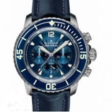 1:1  Blancpain  Fifty Fathoms  Mechanical Watch, Fifty Fathoms 5085F-1130-52 Multifunction Complex Mechanical Movement，Supreme Luminous Water Resistentwatch，Nylon Band. 1:1 Supreme Product  BLC-006