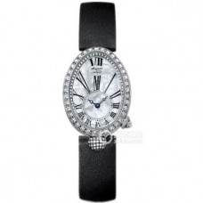  Top Engraved Breguet Women'S Watch-Bregue Reine De Naples Series Topest Version V3，8928Bb Watch ，18K Platinum Setting With Diamonds， Engraving Words On The Movement Deck，Broad Word，Arched Crystal Glass BRG-014