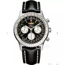 "High-Imitation Supreme Engraving  1:1  Breitling Breilting Navitimer Chronograph 7750 Automatic Mechanical Movement Leisure Leather Band Men'S Watch BRT-008