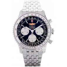 Jf Factory High-Imitation Breitling Watch  Navitimer Ab012012 Black Dial Solid Polishing Fine Steel Band Asia 7750 Stopwatch Timing Mechanical Watch BRT-009