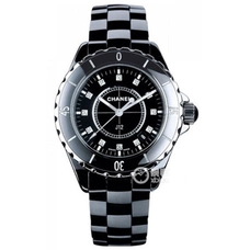 High-Imitation Chanel Watch，Supreme Engraving Chanel J12 Series H1625-33Mm Watch ,Original Switzerland Quartz Movement，Sapphire，Imported Korean Complete Black Ceramics Material CHA-007