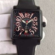 High-Imitated Supreme Imitated 1:1 Frank Muller Franck Muller Long Square Big Dial  2824 Automatic Movement Rubber Band Watch  N Factory'S Product FM-001