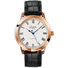  Supreme Imitated  1:1 Glashütte Mechanical Watch，Original Quintessentials Series 1-39-59-01-05-04 Watch ！White Dial Blue Hands， Switzerland Movement Business Stylish Men，Spurious Version，N Factory Competitive Products GLA-004