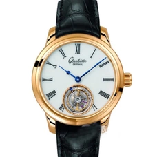 Top High-Imitated Glashütte Original Quintessentials Senator Series, True Tourbillon ，Full-Automatic Mechanical True Tourbillon Watch，Customized Original Word And Case Back Movement Deck， Automatic Tourbillon Movement,Men'S Watch  GLA-012