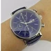 1:1 Engraved IWC Pato Feno Series IW391019 Chronograph Men'S Watch Timing Automatic Mechanical Multifunction Movement，Blue Dial White Case，Men'S Watch