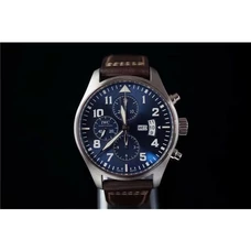IWC High-Imitation Mechanical Watch ZF Factory IWC Pilots Watches Pilot'S Watches Series IW377706 Blue Dial Flying Gauge The  Little Prince 7750Timing Mechanical Watch IWC The  Little Prince