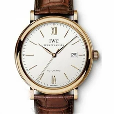 High-Imitation IWC Pato Feno Series IW356504 Asia2892 Automatic Mechanical Movement Automatic Mechanical Business Suit Men'S Watch White Dial Rose Gold