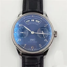 Ultra-High Imitation Iwc Portugaliw503502，Case Diameter ：44.2 Mm ，Case Material ： Fine Steel Dial ， Automatic  Movement ， Men'S Watch ，Leather Band，Transparent Case Back Watch IW-031