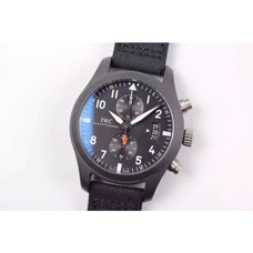 1:1 Engraved IWC Top Gun Miramar Pilot'S Watches Series IW388001 7750 Automatic Mechanical Movement Pilot'S Watches Complete Black Ceramics Material ,The Same As The Original Product ZF Factory V5 Version
