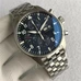 1:1 Supreme Imitation IWC Blue Dial Fine Steel Watch，Supreme Engraved Pilot'S Watches Series IW377717 Series Chronograph Watch , Automatic Mechanical，43 mm，Men'S Watch， Fine Steel，IWC Water Resistent Mechanical Watch