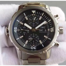 1:1 Engraved IWC Aquatimer Series IW376804 Eta-7750 Automatic Mechanical Movement Chronograph Diving Men'S Watch Watch Big Dial ，Full-Function Men'S Watch