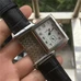 High-Imitated Jaeger-Lecoultre，Jaeger-Lecoultre Men'S Watch，Reverso Series， Classical Series Q3738420，White Dial ， Black Leather Band! JAE-034