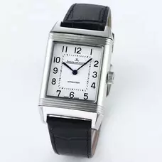 High-Imitated Jaeger-Lecoultre New Style Reversible Watch，1：1 Engraved Reverso Series Q2788520 Watch，Reversible Case Back，Supreme Imitated Switzerland Original Imported Movement，Fine Steel Leather Band Men'S Watch  JAE-035