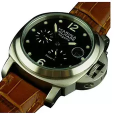 44mm Power Reserve Automatic Mechanical Movement Stainless Steel men's Wrist Watch MM-051