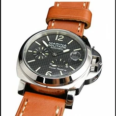Mens Whatswatch 44mm Marina Militare Luminor Power Reserve Crystal Sapphire Auto Wrist Watch MM-064