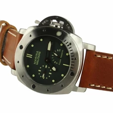 47mm Marina Militare deep green dial Submariner Model power reserve mens watch MM-003