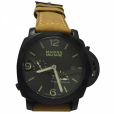 44mm Marina Militare PVD case 1950 style Power Reserve Auto watch MM-027 【promotions】