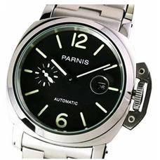 Whatswatch Marina Militare 44mm Black Dial Automatic Stainless Steel Mens Watch MM-053
