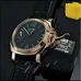 Marina Militare 44mm Hand Winding 6497 Movement Rose Gold Case Black Dial Black Leather Mens Watch MM-062