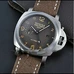 Marina Militare 44mm Military BLACK Dial Orange Number Brown Leather GMT Automatic Mens Watch MM-073