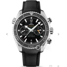 High-Imitation Omega Seamaster 232.32.46  Automatic Movement 45.5Mm High-Imitation Seamaster Black Dial Steel Band Leather Band Watch Supreme Blue Luminous  Kw V6 Factory Supreme Quality  OMG-010