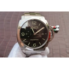 Panerai V5 1:1 Pam328 Automatic P9000 Mechanical Movement Complete Fine Steel Band Transparent Case Back Stopwatch Men's Watch，Advance The Quality Of Word，Much More Exquisite Steel Band Wire-Drawing, Perfect Imitation PAM-014