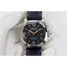 2017 Panerai New Product Supreme Engraved Pam727 Automatic Movement，44 mm，Men's Watch，Fine Steel， Not Transparent Case Back ，Personalized Bluish Red Calf Band， Supreme Engraved 1:1 Panerai pam00727，PAM-029