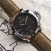 Panerai Pam608，Aisi 316L Fine Steel Case With Italy Imported Calf Leather Band，Asia 7750 Full-Automatic Movement，Men's Watch， Transparent Case Back，44*18 mm，PAM-058