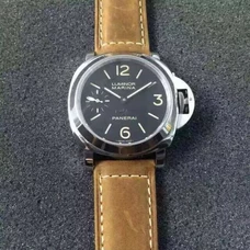 Panerai Pam417 Steel Case Carrying P5000.Hand Wind Movement (Revision Of Seagull 6497），44mm Diameter Sapphire Glass ，Fine Steel Case，Calf Leather Band，Men's Watch,Not Transparent Case Back，PAM-075