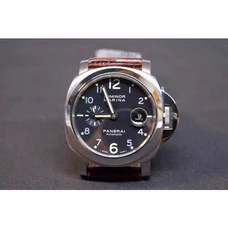 Panerai Pam 164，Series:Luminor，Automatic,44 mm,Men's Watch，Case Stainless Steel，Sapphire Crystal Glass，Not Transparent Case Back，300 Meters Water Resistant Depth，Calf Band，PAM-077