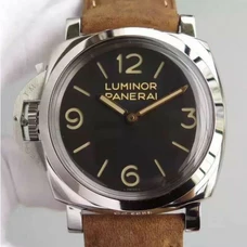 Panerai Pam 557 Left-Handed Exclusive Sapphire Lid-Like Bubble Glass，P3000 Long Lasting Power Movement 5 Days Endurance！ Wire-Drawing 316L Fine Steel，Pull-Up Leather Band，Men's Watch，Transparent Case Back！,PAM-080