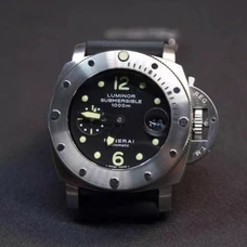 Panerai Pam243，Series : Luminor，45 mm,Men's Watch，Asia7750 Automatic，Power Reserve 42 Hours，Case Stainless Steel，Sapphire Crystal Glass，Silica Gel Band，Water Resistant Depth：200 Meters,PAM-096