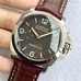 VS factory top re-enactment, chaotic version, Panerai pam351, chocolate color dial, original titanium alloy shell, feels light, front and back sapphire, one to one copy p9000 mechanical movement, LUMINOR 1950 PAM-107