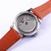 43mm Parnis Classical Power reserve Seagull 2542 White Dial Watch Brown Strap PA-045