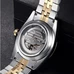36mm Parnis Japan 21 Jewels Automatic Mens Watch Water Resistant 50m Gold Bezel PA-064