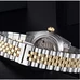 36mm Parnis Japan 21 Jewels Automatic Mens Watch Water Resistant 50m Gold Bezel PA-064