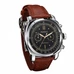 Gorgeous 44mm Parnis black dial full solid case Chronograph quartz mens watch PA-001