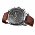 Gorgeous 44mm Parnis black dial full solid case Chronograph quartz mens watch PA-001