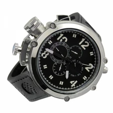 50mm parnis black dial week date multifunction automatic movement mens watch PA-021