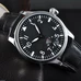 44mm Black Dial Luminous Leather Strap Hand-wind 6498 Men's Watch PA-032