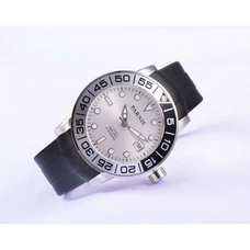 42mm Parnis Sapphire Rotating Bezel Automatic Luminous Mark Rubber Strap Watch PA-048